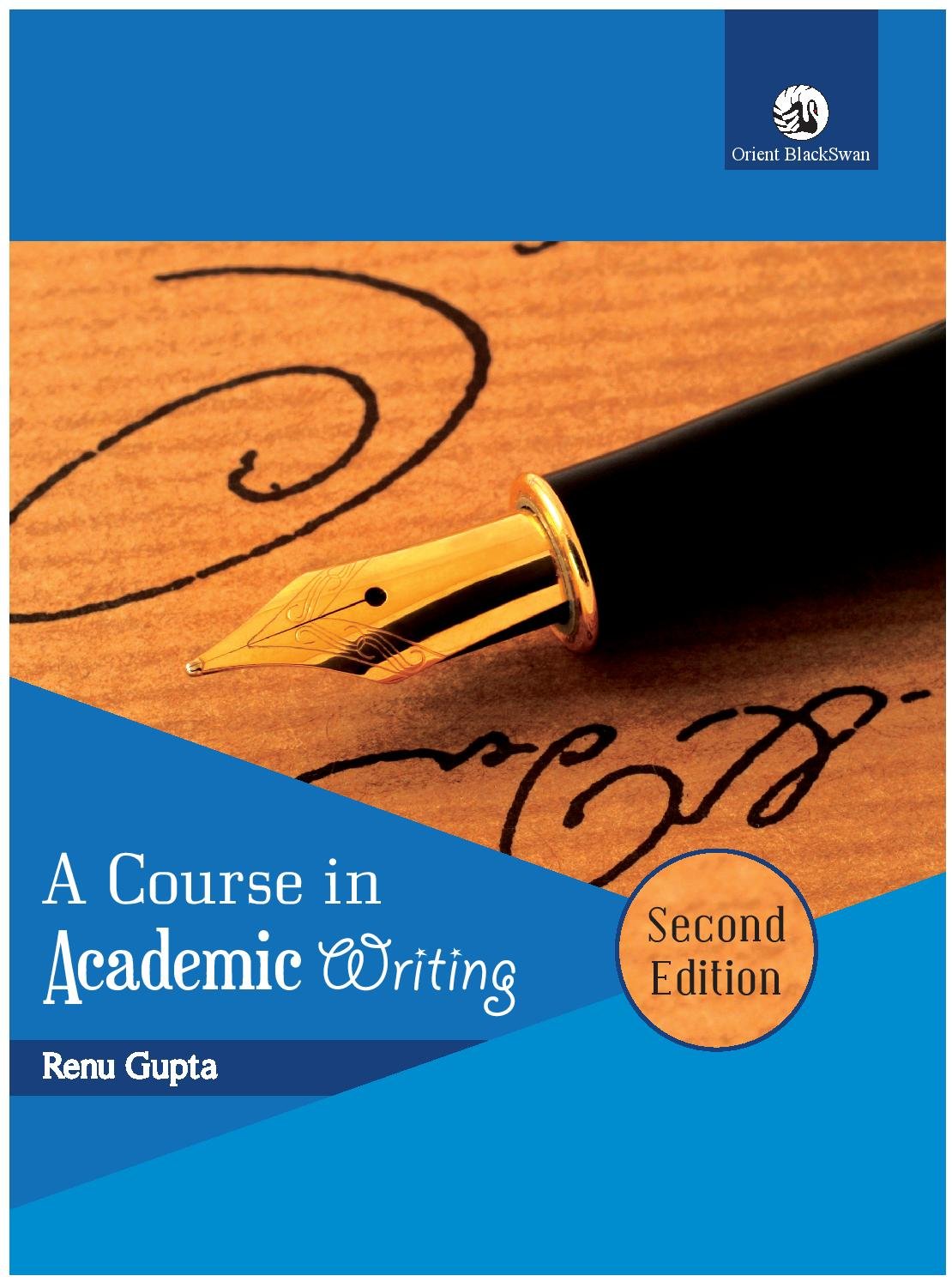 COURSE IN ACADEMIC WR ITING (SECOND EDITION)