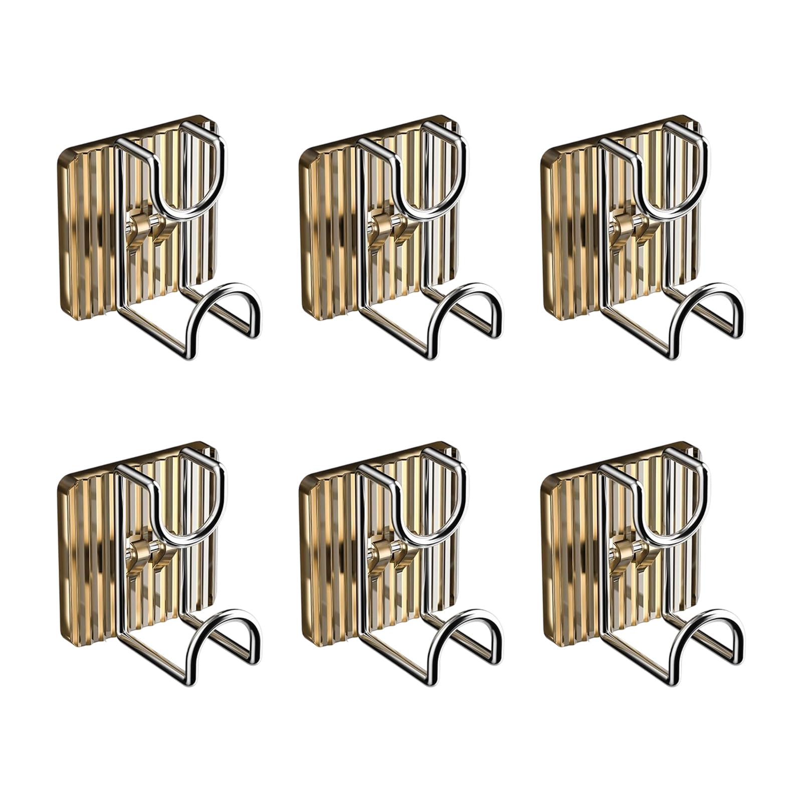 Sisyeuo Champagne Drill-Free Adhesive Wall Hooks For Hanging, Heavy Duty Sticky Hooks Bathroom Shower Organizers Heavy Duty Sticky Wall For Hanging Hangers