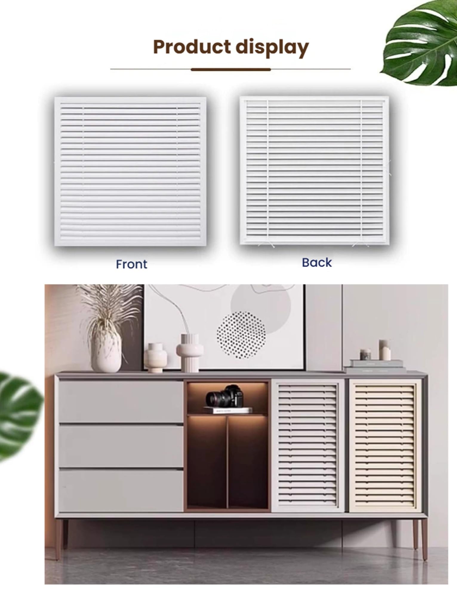 Lüftungsgitterabdeckung 12x16 Zoll für Wand, Schrank und Tür