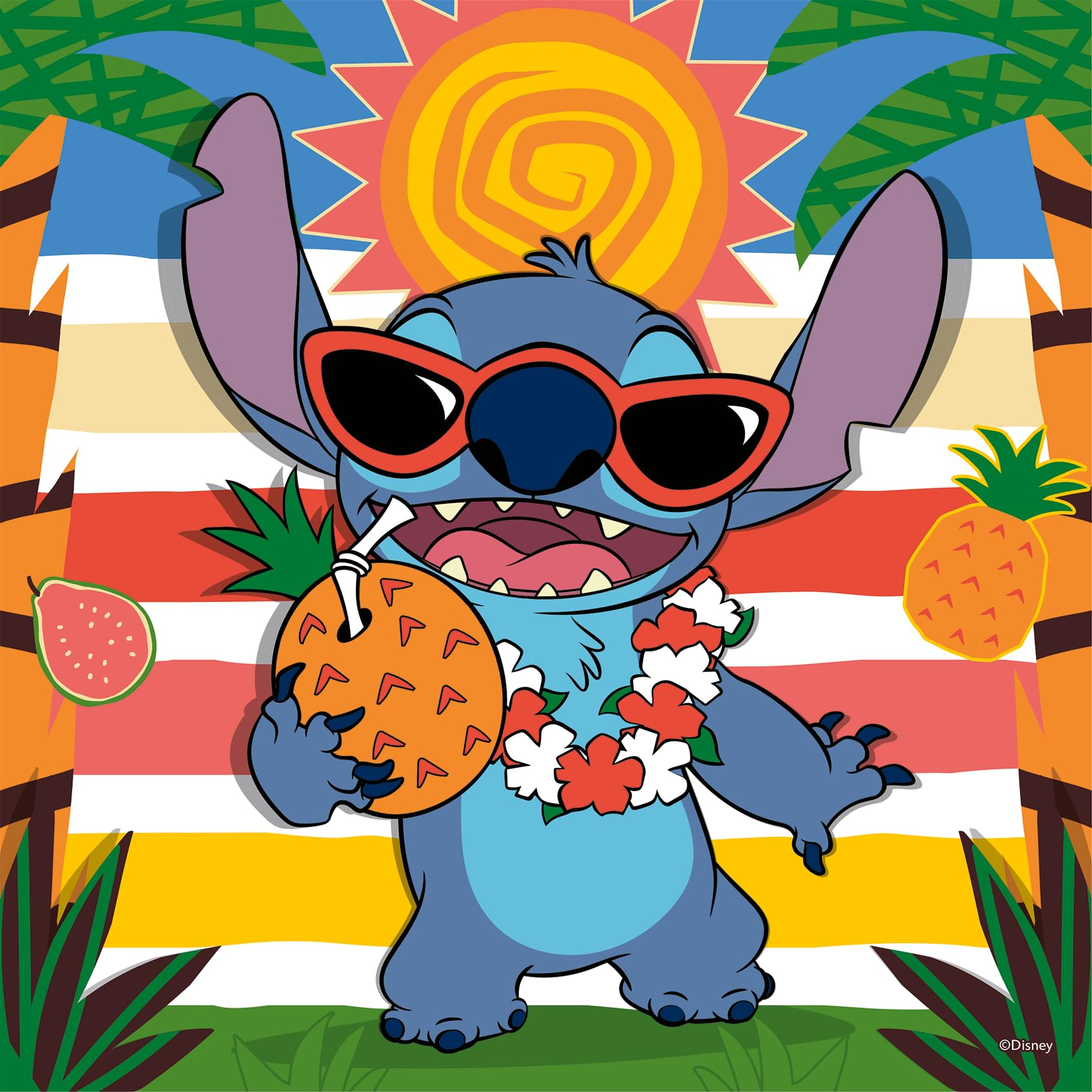Ravensburger Disney Stitch 3x 49 Piece Jigsaw Puzzles for Kids Age 5 Years Up, Bright, Vibrant Colors (Red, Blue, Yellow), 21 x 21 cm - Image 3
