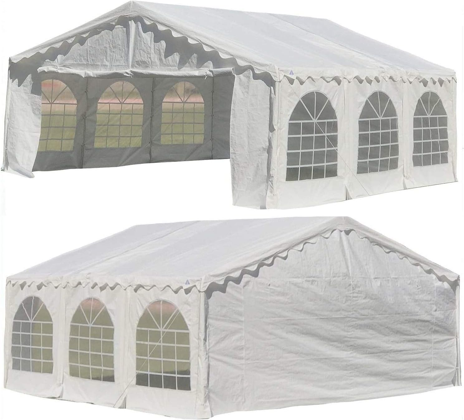 Delta 20'x16' Budget PE Tents for Parties, Outdoor Canopy Carpas para Fiestas, Wedding Party Event Shelter with Waterproof Top & Removable Sidewalls for Patio Outdoor Garden Events
