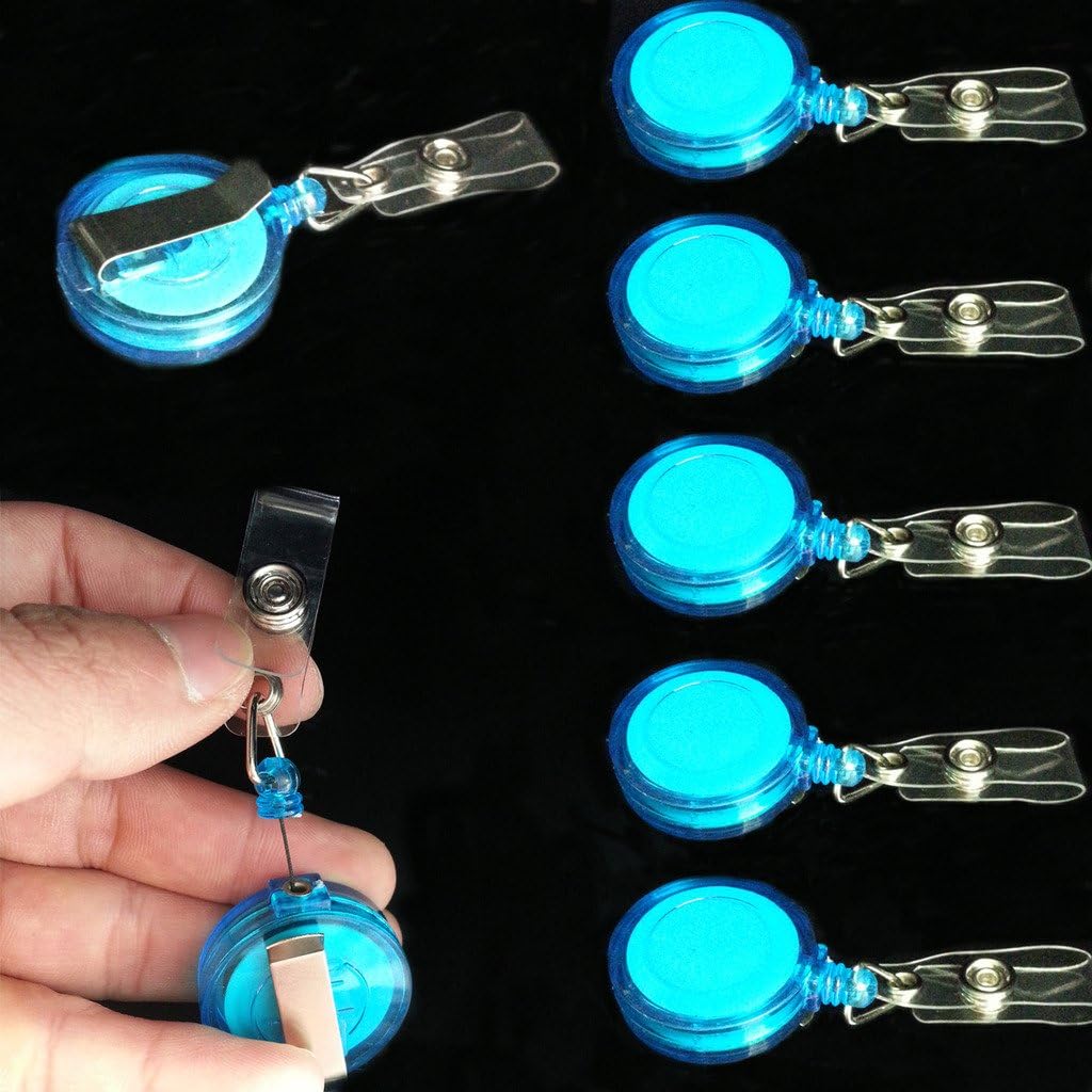 Remeehi 10/20/50 Pcs Per Pack ID Badge Holder Reel Retractable Key Clip Wholesale Price Orange 50 Pcs