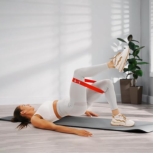 Miniatura 9 de Bandas de resistencia, bandas de entrenamiento de ejercicio para mujeres y hombres, 5 juegos de bandas elásticas para entrenamiento, banda elástica