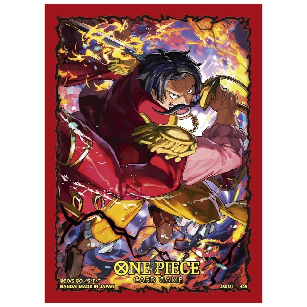 One Piece Card Game Protective Sleeves - Official Sleeve Set 12 - GOL D. Roger, 70ct