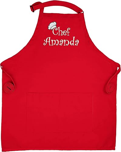 Miniatura 6 de Custom Apron Store - Delantal personalizado para adultos - Delantal de chef bordado - Tu elección de color de hilo - Añade tu nombre