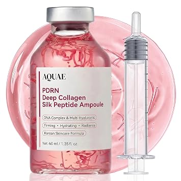 PDRN Pink Peptide Serum Deep Collagen & Multi-Hyaluronic Complex for Hydration, Firming, Radiance & Anti-Aging | DNA Complex + Peptides, Niacinamide & Collagen Boost | Korean Skincare Formula | 40ml