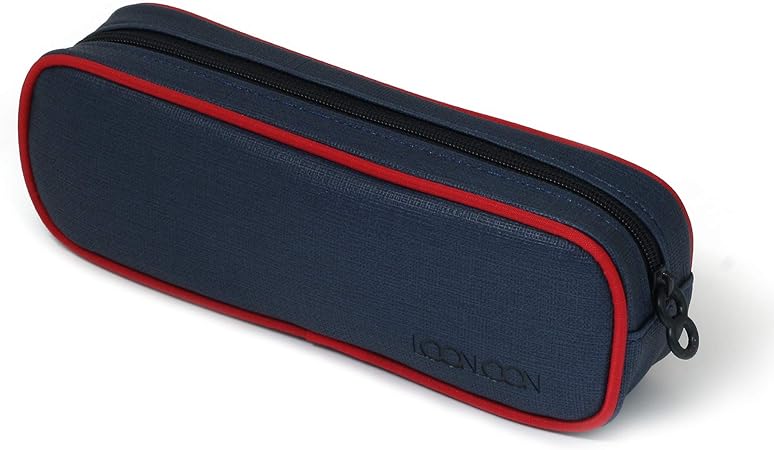 Amazon Loonloon 260 レイニー ペンケース ネイビー 大容量 おしゃれ シンプル筆箱 ペンケース 文房具 オフィス用品