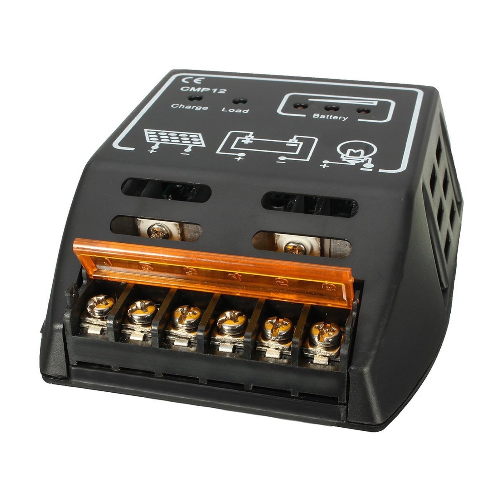 CUDTAPI Solar Charge Regulator 10A 24V Voltage Settable CMP 12 Solar Battery Protection PWM Charge Mode Solar Controller(10A)