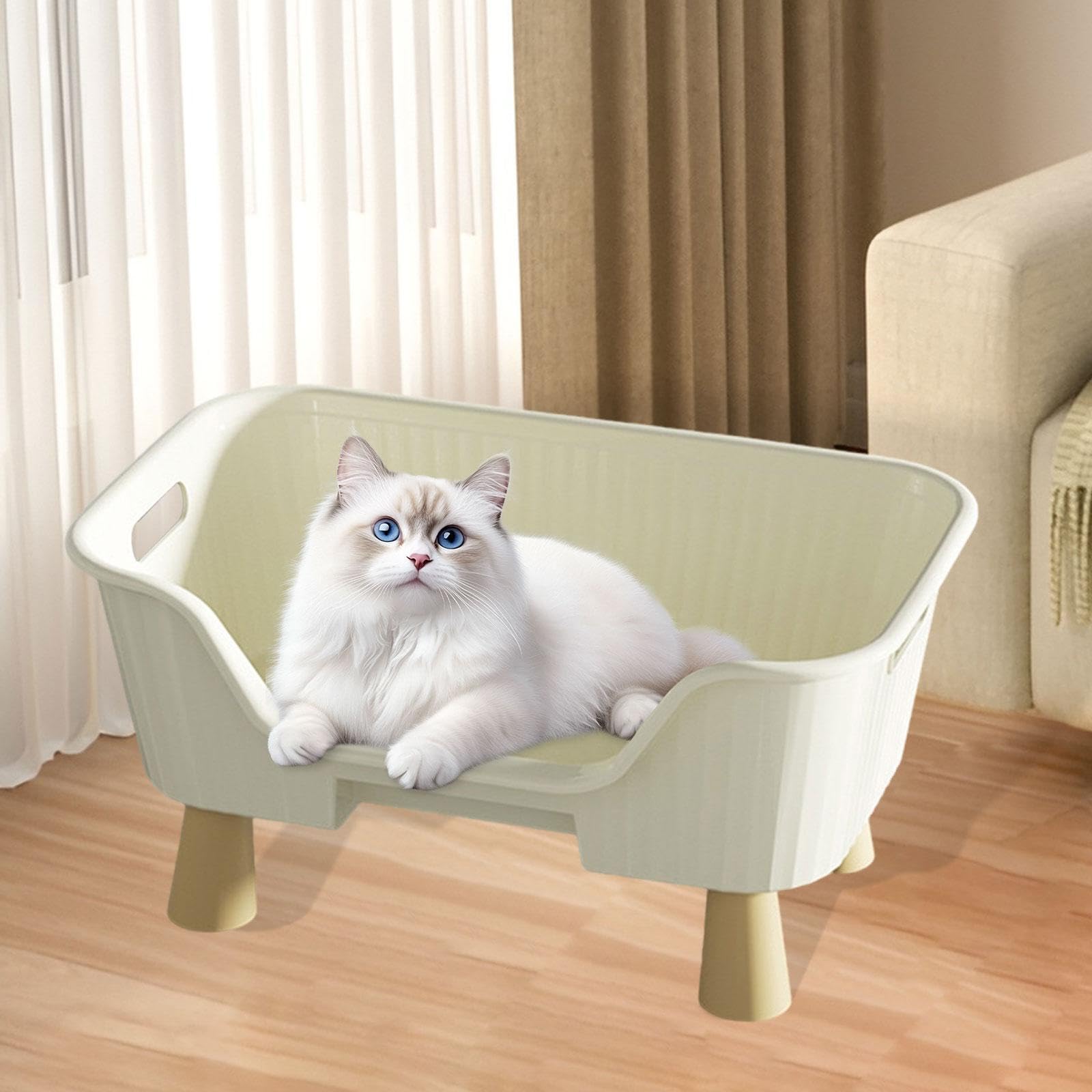 Amaca per Gatti, Cuccia Resistente al Sonno, Centro attività per Gatti, Accessori per Animali Domestici, Mobili, M White