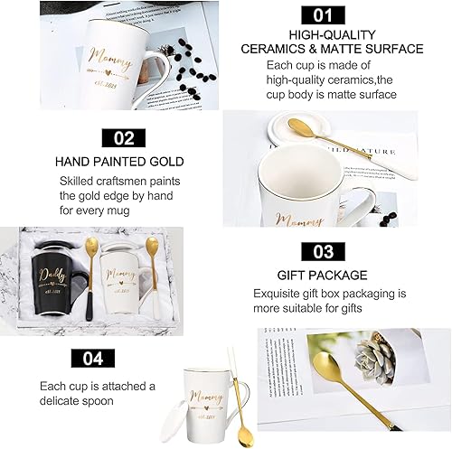 Miniatura 6 de Maustic Regalos para nuevos padres, regalos para padres recién nacidos para parejas, regalos para mamá y papá de 2024, regalos para mamá y papá para