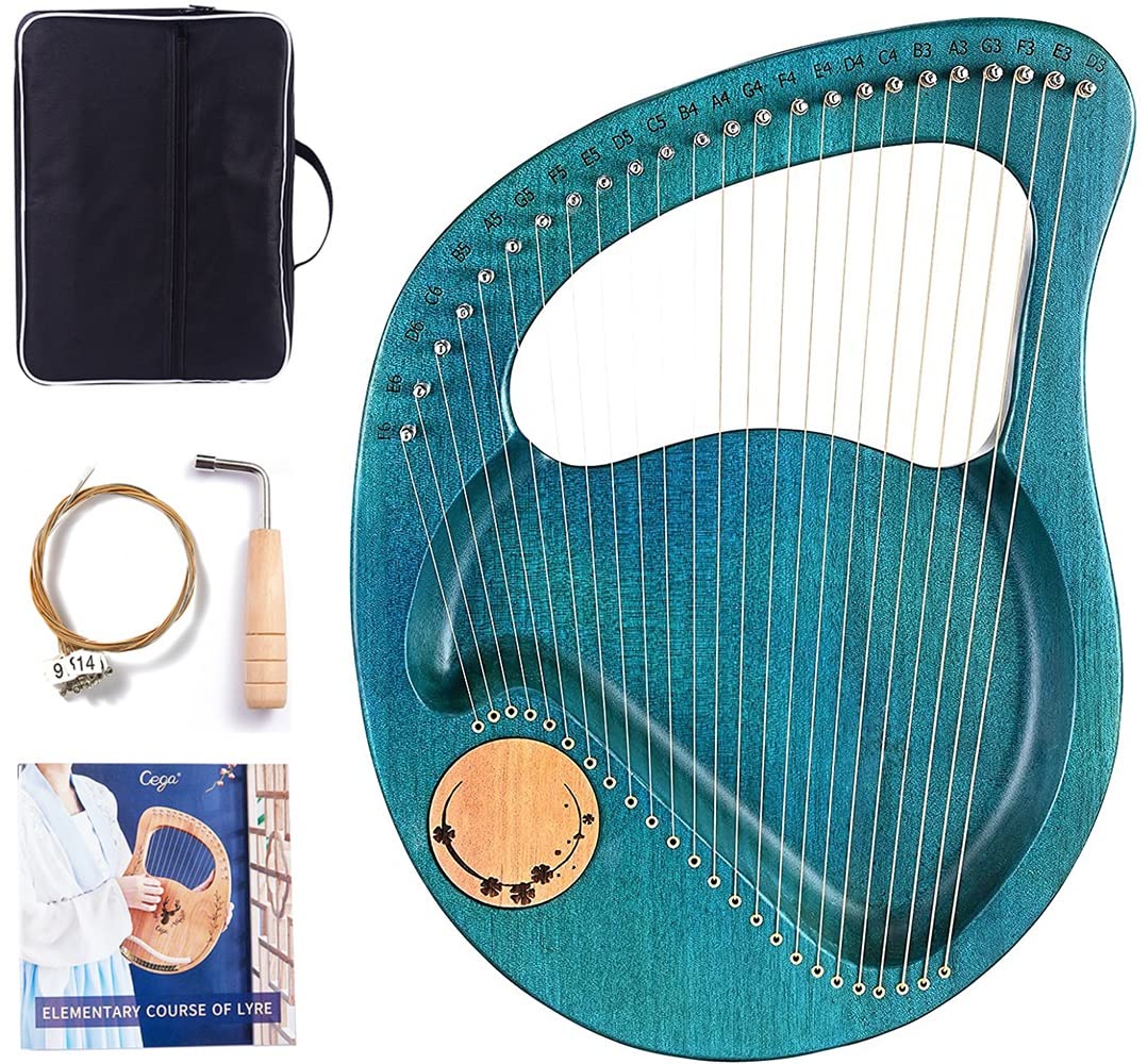 ベイビーハープ バッグ、スペア弦付き