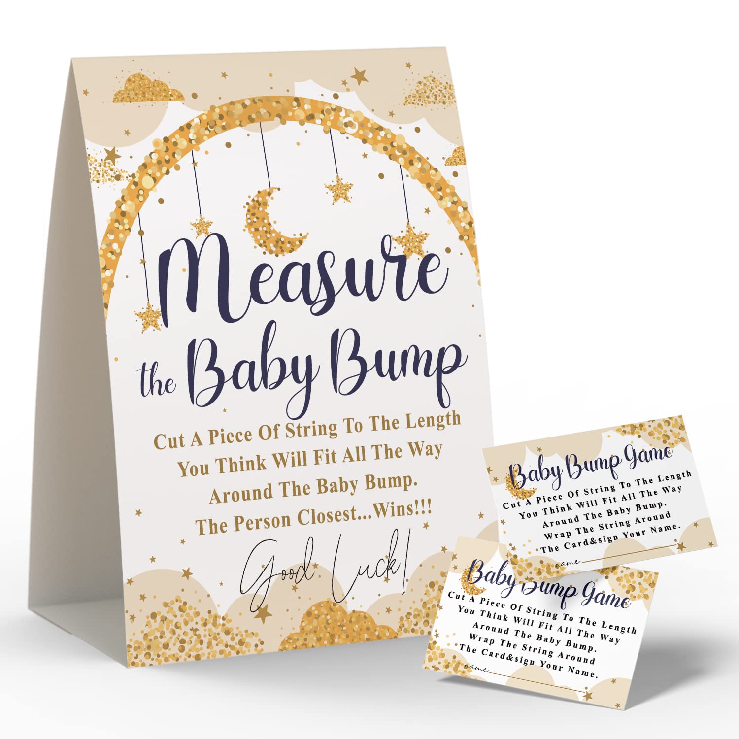 Baby Shower Games Measure Mommy's Belly Game, How Big is Mommy's