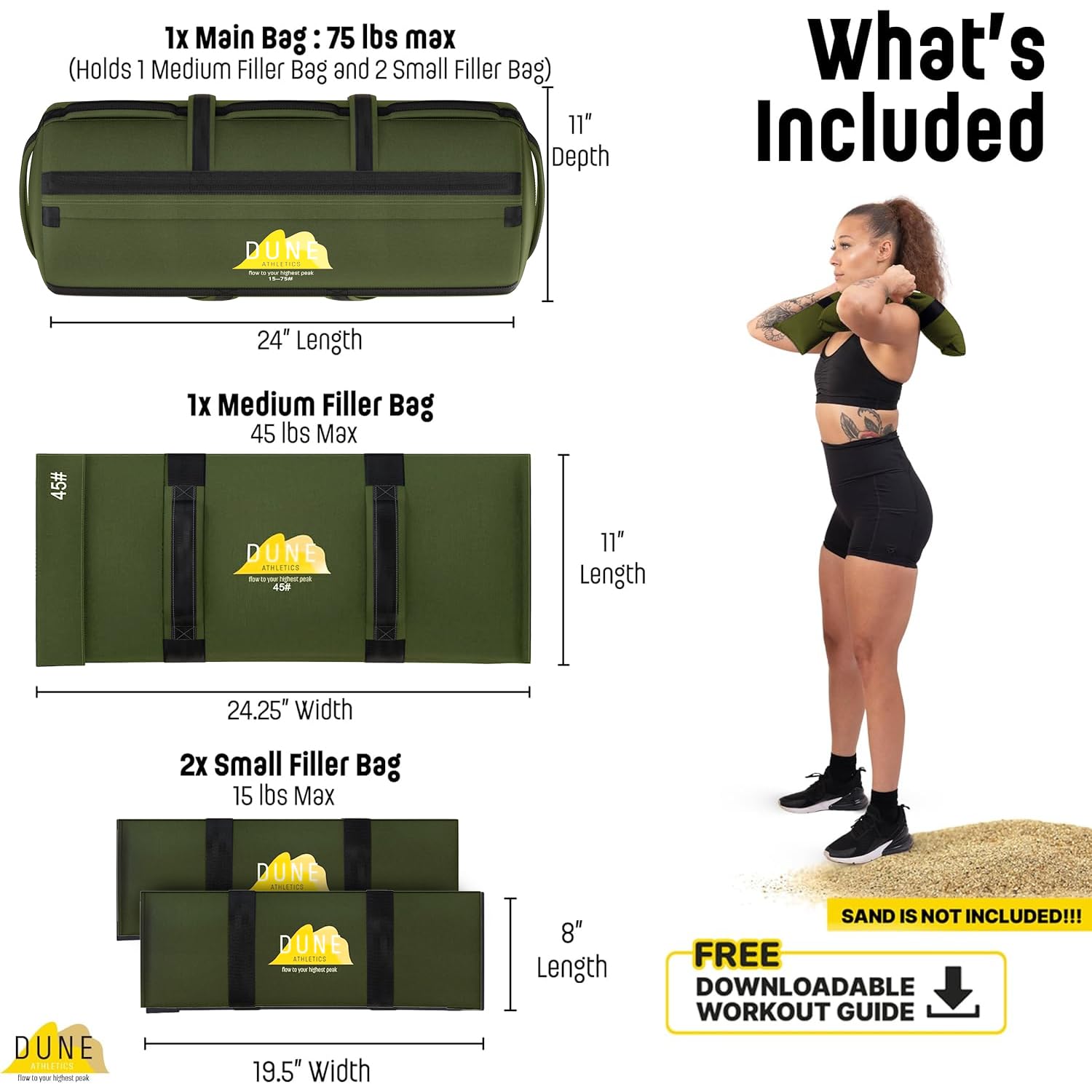 Sacos de Arena para Entrenar: Mejora tu Forma física con Nuestro Saco de Arena de Entrenamiento versátil y Resistente para Entrenamiento con Pesas