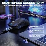 ATTACK SHARK V3 PRO Ultraléger sans fil 62g Esports Souris de jeu-Black RGB Dock de charge magnétique,1K Polling-25K DPI-PAW3311 Capteur Wired/BT/2.4Ghz programmable,BK52820 IC pour PC Jeu d'ordinateur portable Mac