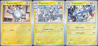 Pokomon - Magnemite - 045/132 = Magneton 046/132 + Magnezone 047/132 - Evolution Set - Mega Evolutions - NM/M