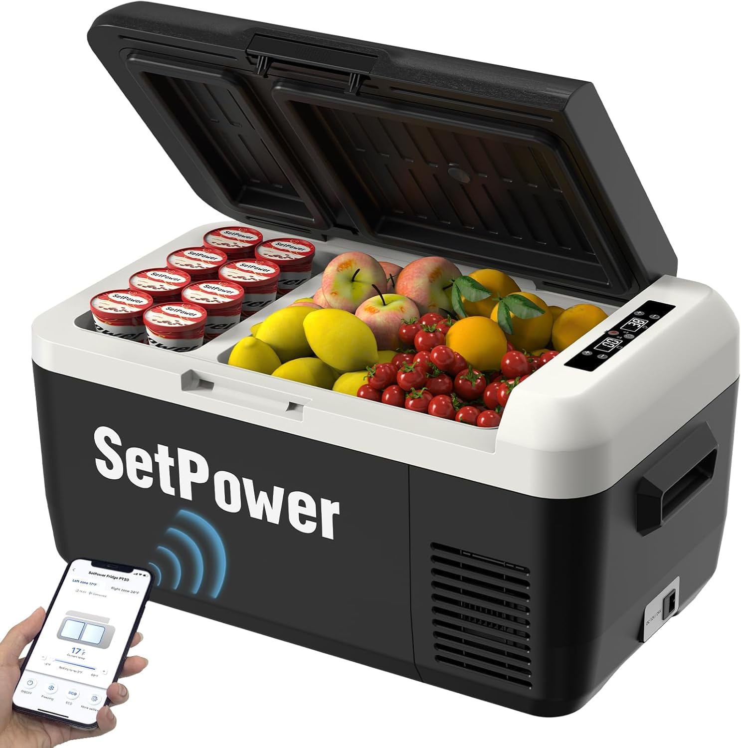 Amazon.co.jp: 【残り4台】Setpower PT30 車載冷蔵庫 2室独立制御 30L 