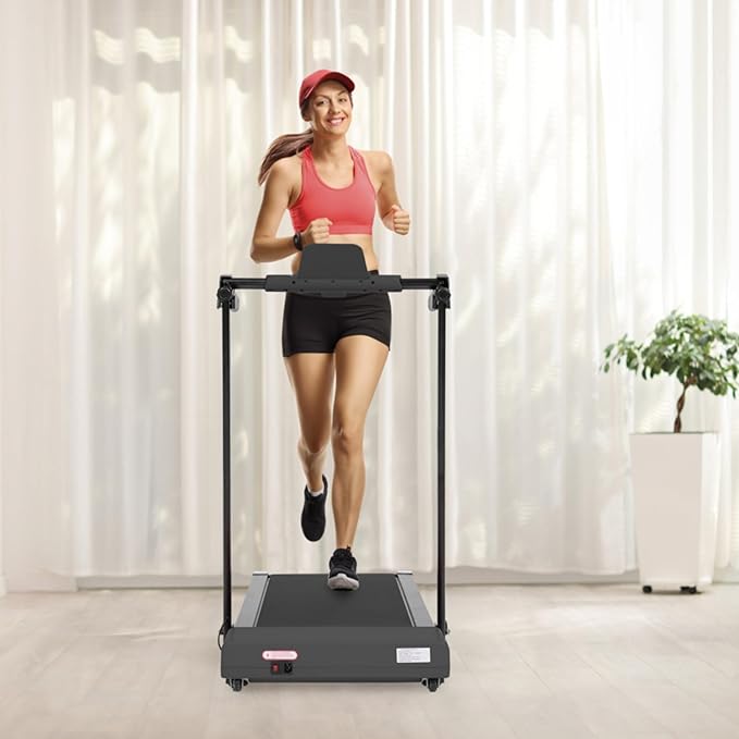 Caminadora Plegable Portátil Criebeo con Ruedas y Pantalla LED miniatura 6