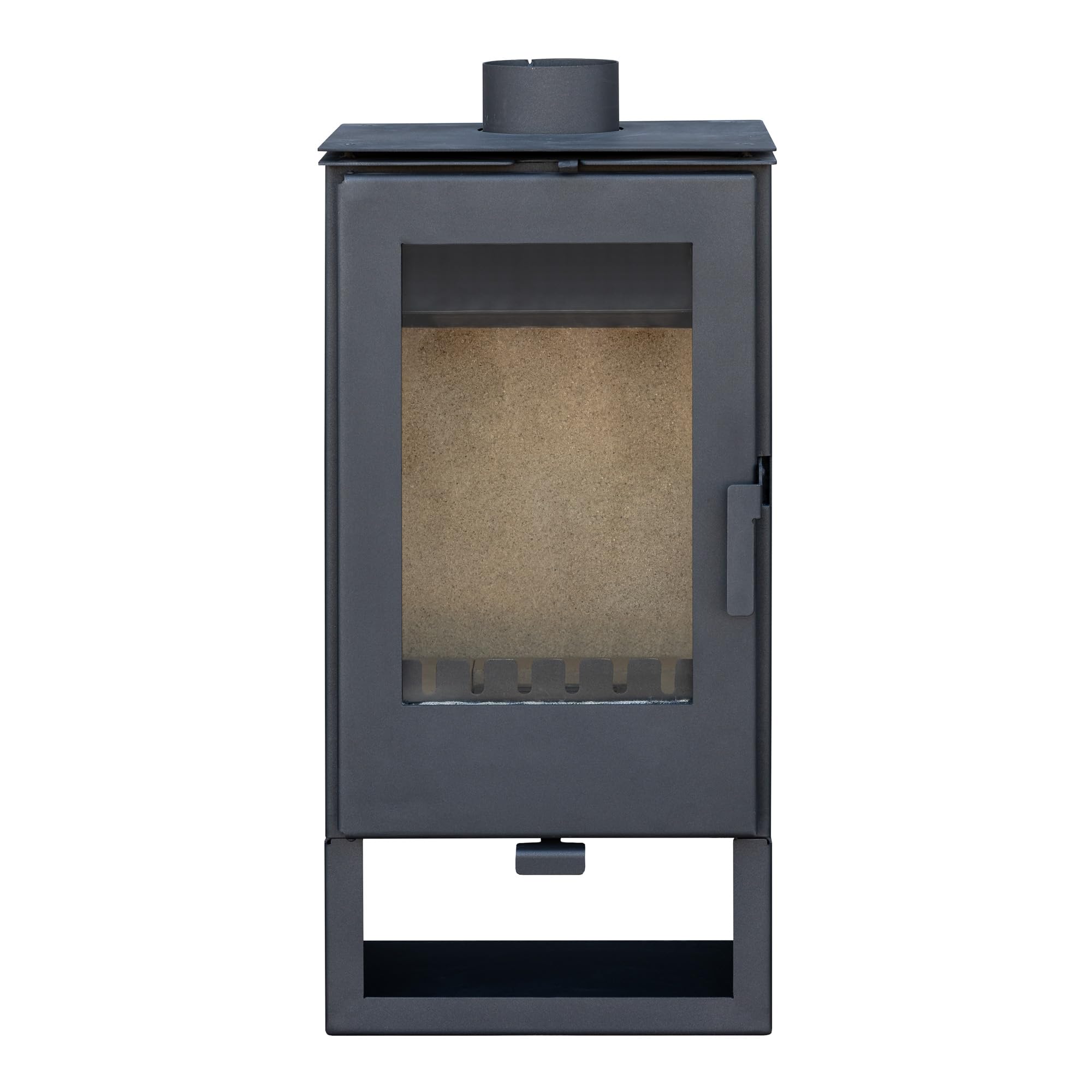 Kaminofen holzofen ALAZ K8M Schwarz 9 kW, Kamin Heizofen Dauerbrandofen Holzofen, Кaminholz Hüttenofen, Кaminfeuer, Briketts Kamin, Fireplace Wood