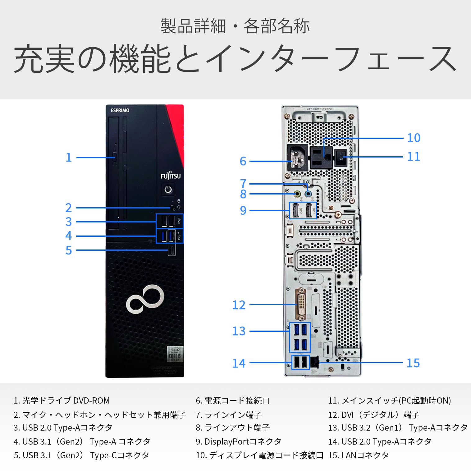 Amazon.co.jp: 【整備済み品】デスクトップパソコン FMV ESPRIMO D7010