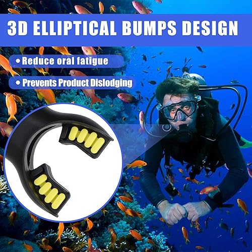 Miniatura 2 de Boquilla de buceo, boquilla de silicona para esnórquel de repuesto con lazo regulador, se adapta a la mayoría de los reguladores estándar,