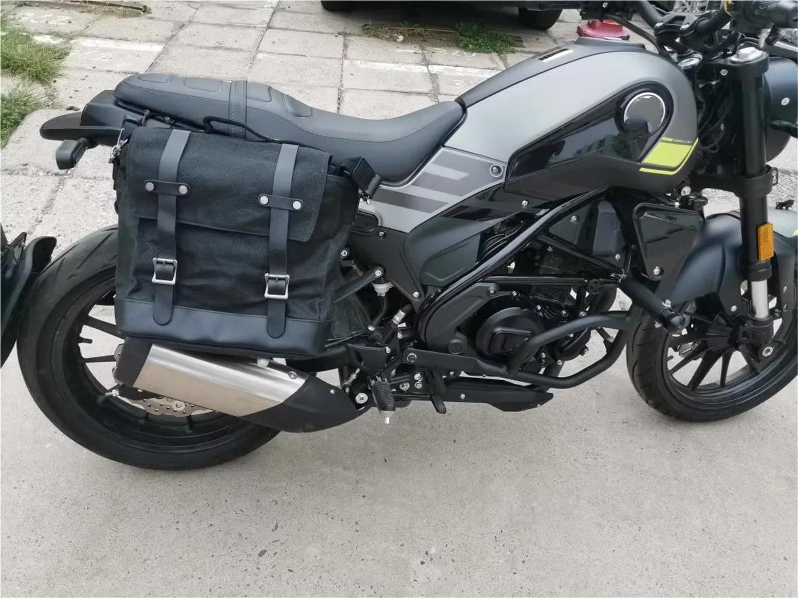 Reisebeutel Motorrad-Seitentasche Universal-Seitentasche Motorrad-Canvas-Tasche Satteltasche Multifunktionale Aufbewahrungs-Satteltasche