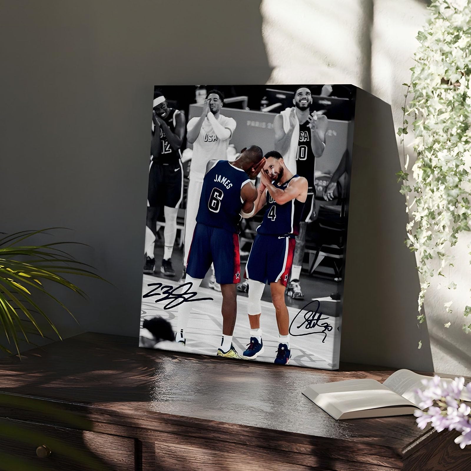 Amazon.co.jp: NBAキャンバスウォールアート装飾 - レブロンジェームズ