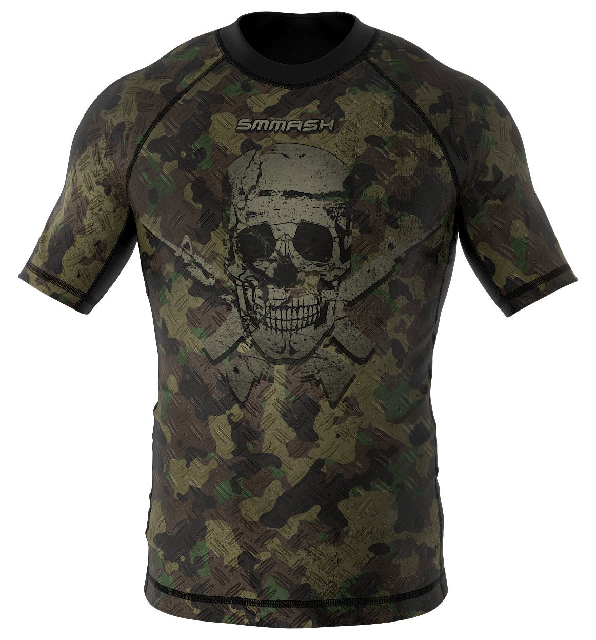 SMMASH Helion Rashguard Hombre Manga Corta, Camisetas Hombre para MMA, Artes Marciales, Krav Maga, BJJ, K1, Karate, Material Transpirable y Antibacteriano — view 53