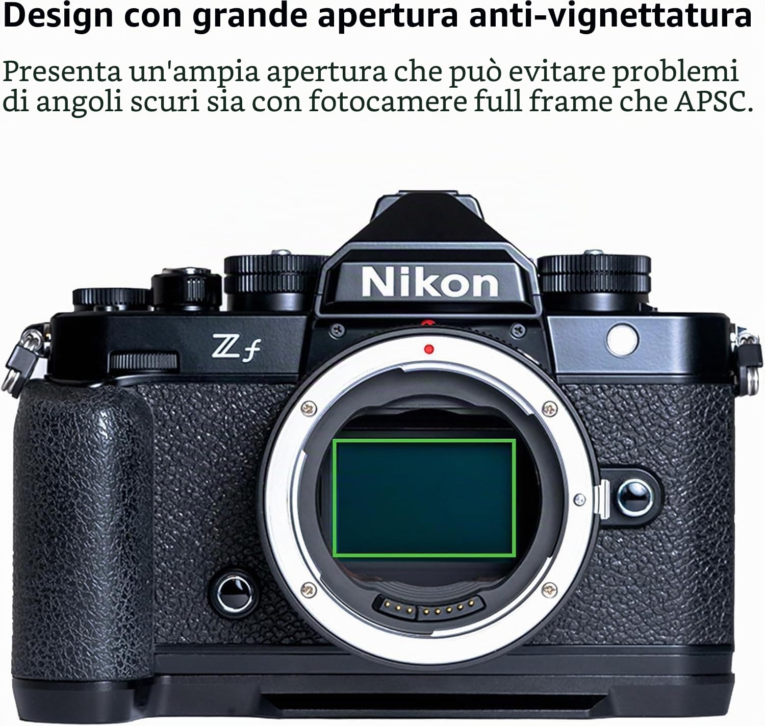 Megadap EFTZ21 - Adattatore per messa a fuoco automatica, compatibile con obiettivo Canon EF su fotocamera Nikon Z Mount ZFC Z9 Z8 Z7II Z7 Z6II Z50