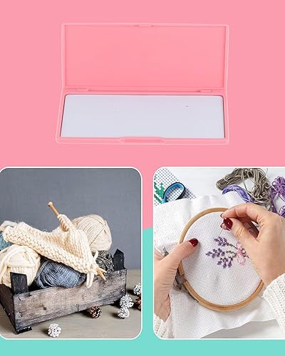 Miniatura 6 de Estuche de almacenamiento de agujas, rectángulo para agujas de punto de cruz, manual de costura de bricolaje, pasador de costura, caja de