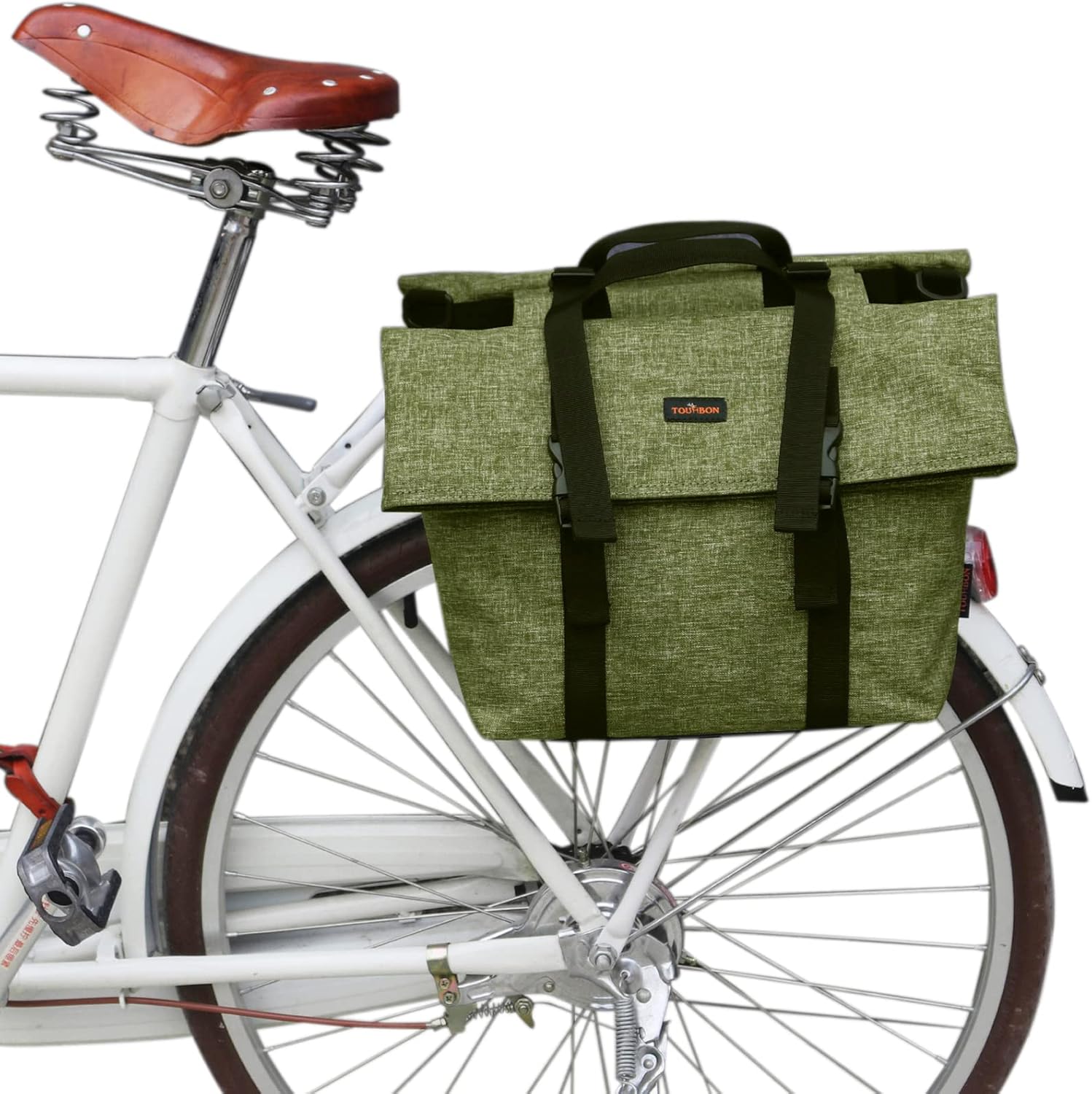 TOURBON Outdoor Bicycle Bag Waterproof Bike Seat Packs Cycling Rear Pannier