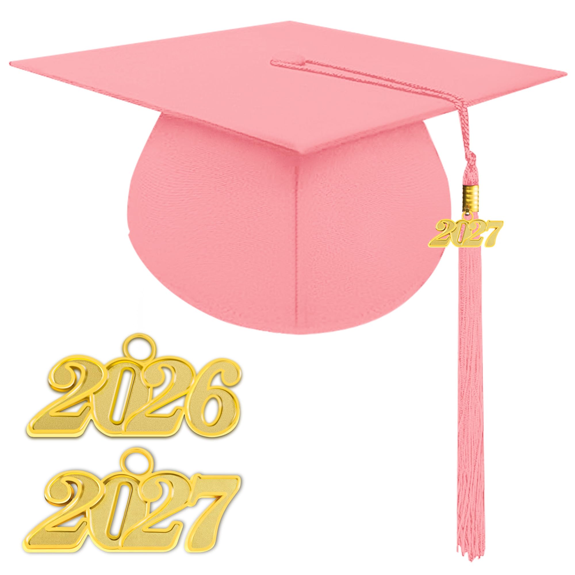 Unisex Matte Graduation Cap 2026 2027 Tassel for High School
