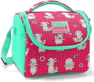 Coral High Kız Çocuk Yeşil Pembe Lama Okul Beslenme Çantası - Thermo Yalıtımlı