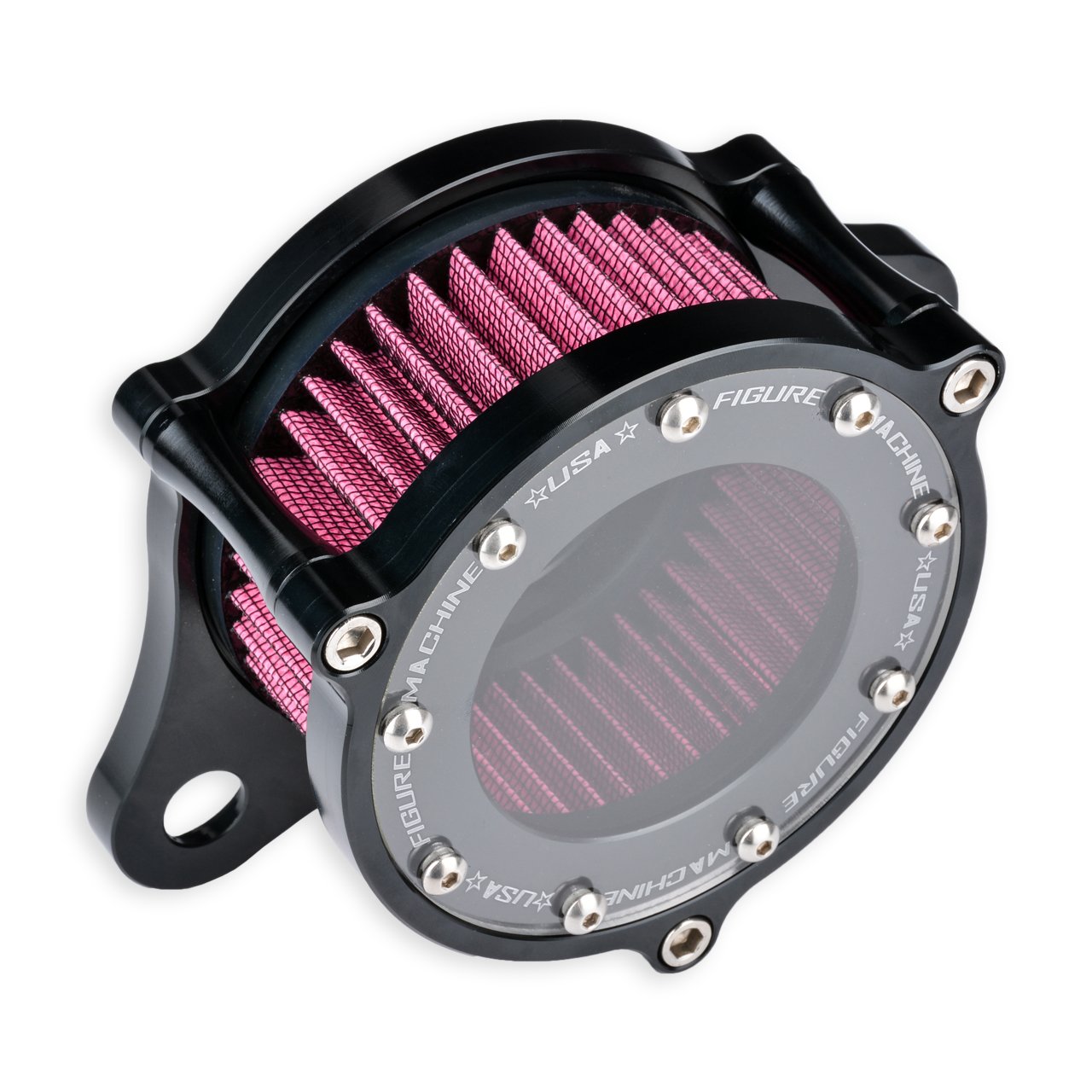 Kit Filtro Aria Per Harley Sportster XL883/XL1200 1988-2015 – Filtro Reutilizzabile In Alluminio Billet Con Piastra Di Supporto E Accessori