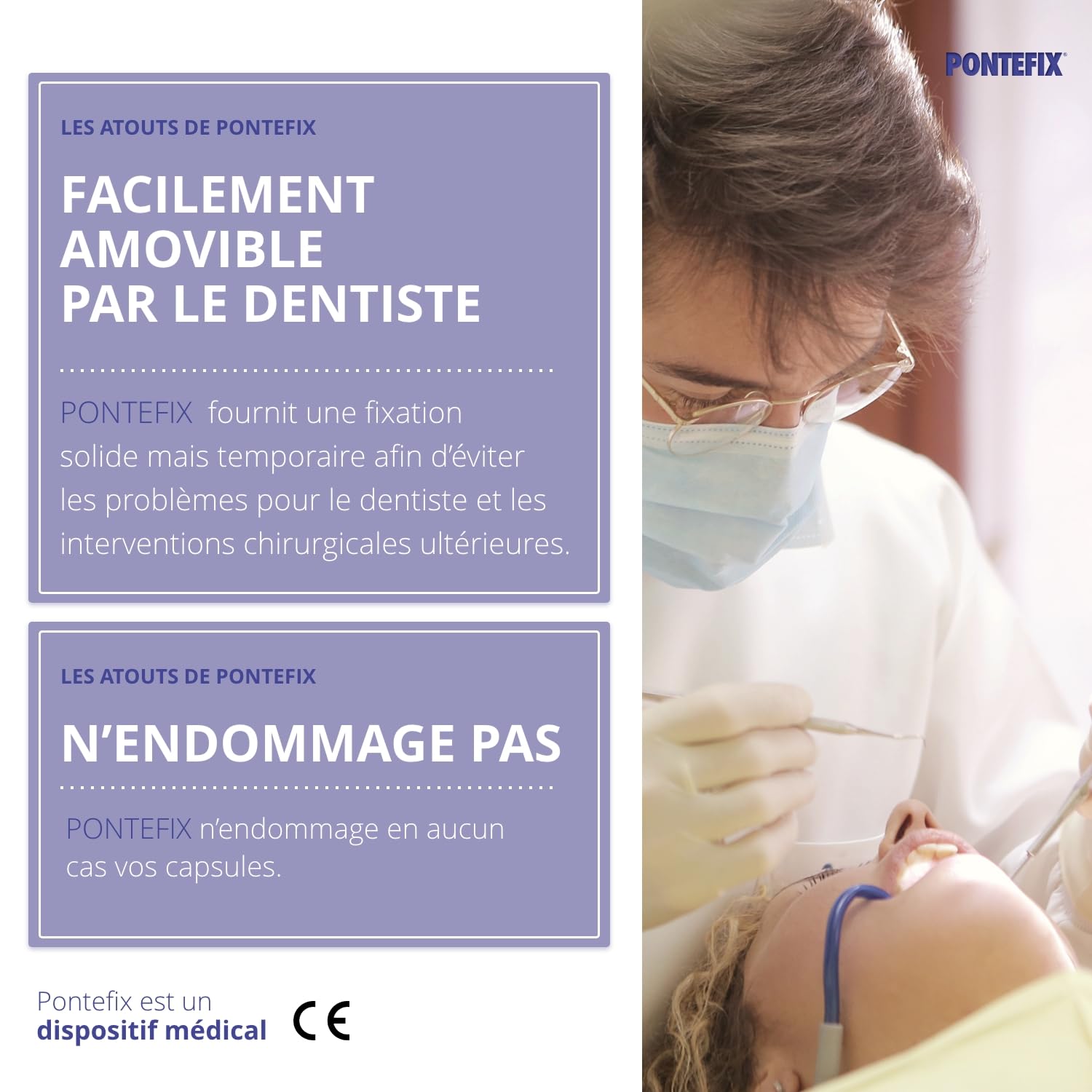 Ciment Dentaire, pour Resceller Couronnes ou Bridges- Fixe les Bridges, les Capsules Dentaires et les Dents Pivotantes