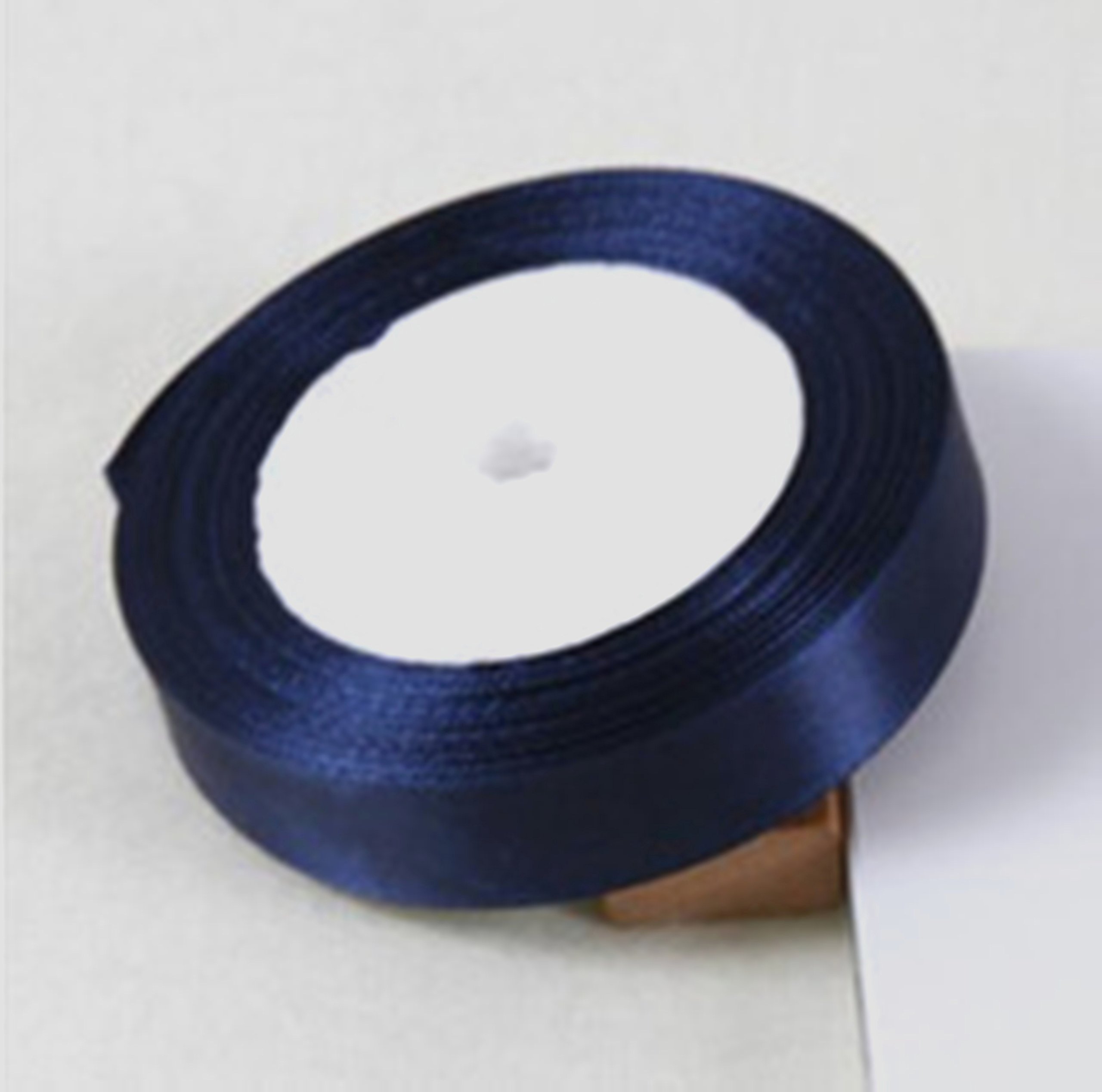 25 Yards / 23Meters of Satin Ribbon 12mm Gift Wrap Ribbon, Ribbons for Gift Wrapping, Christmas Ribbon, Gift Wrapping Ribbon for Crafting, Wedding Party Decor (Navy Blue)