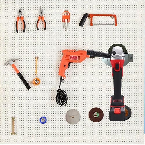 Miniatura 4 de Paquete de 2 herramientas para amoladora angular, soporte de montaje en pared, amoladoras, máquina de corte en rack (170 x 70 x 30)