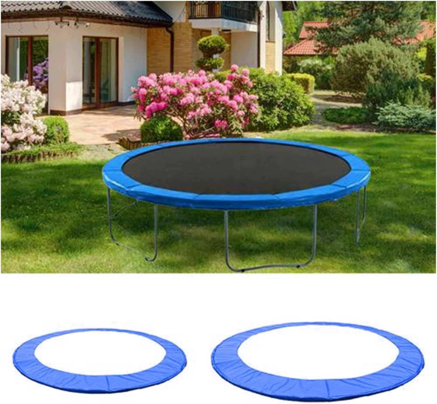 Trampoline Pad Universal Replacement Trampoline Safety Pad Mat Waterproof Accessories Spring Protection Cover Fits 8ft 10ft