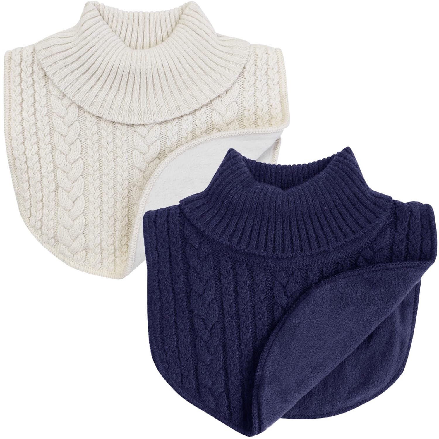 2PCS Winter Children's Neck Gaiter Scarf Collar Baby'sTurtleneck Warmer,kid's Neck Cover Warmer