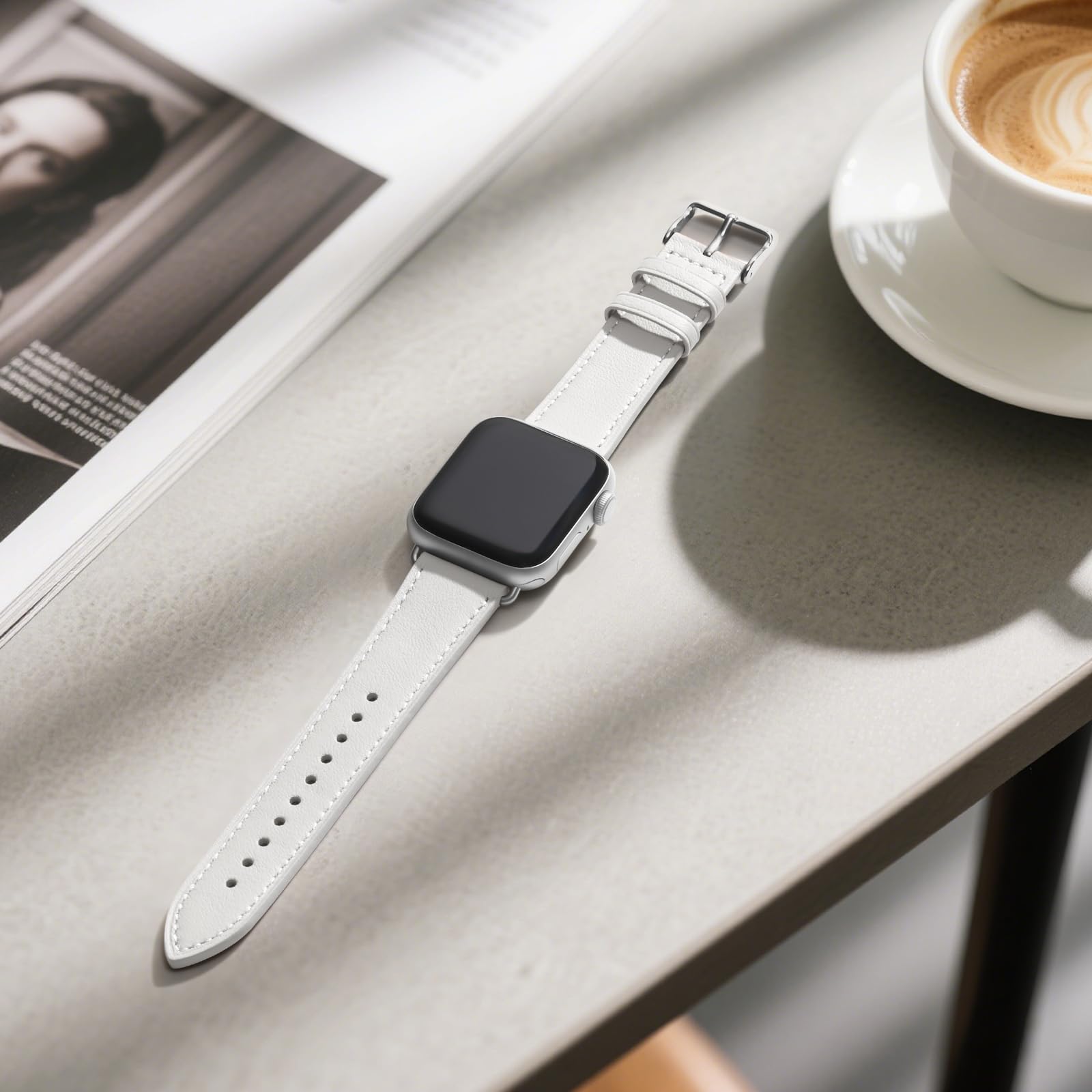 Bestig Verstellbares Ersatzband aus hochwertigem Edelstahl für Apple Watch Serie 6, SE, 5, 4, 3, 2, 1
