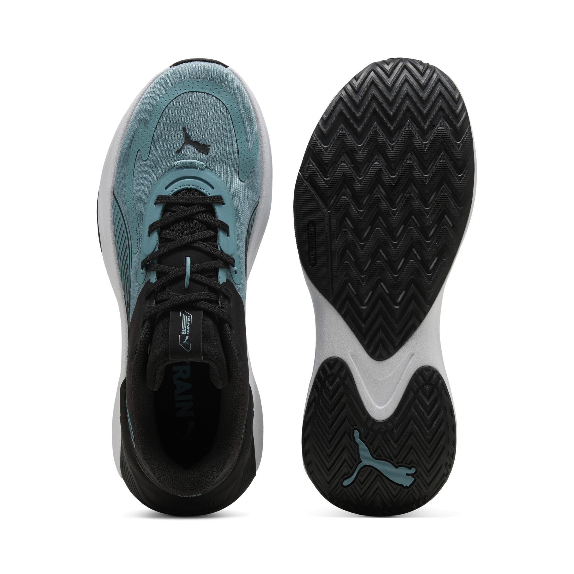 PUMA Unisex PWR Hybrid TR Cross Trainer, Morze Bałtyckie, niebieski - LUX Lime Black, 40 EU, Morze Bałtyckie Niebieski Lux Limonka PUMA Czarny, 41 EU