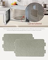 Vista 5 de 2 piezas de cubierta de guía de ondas, placa de mica universal para horno microondas, 117 mm x 64 mm, accesorio de repuesto para cocina doméstica