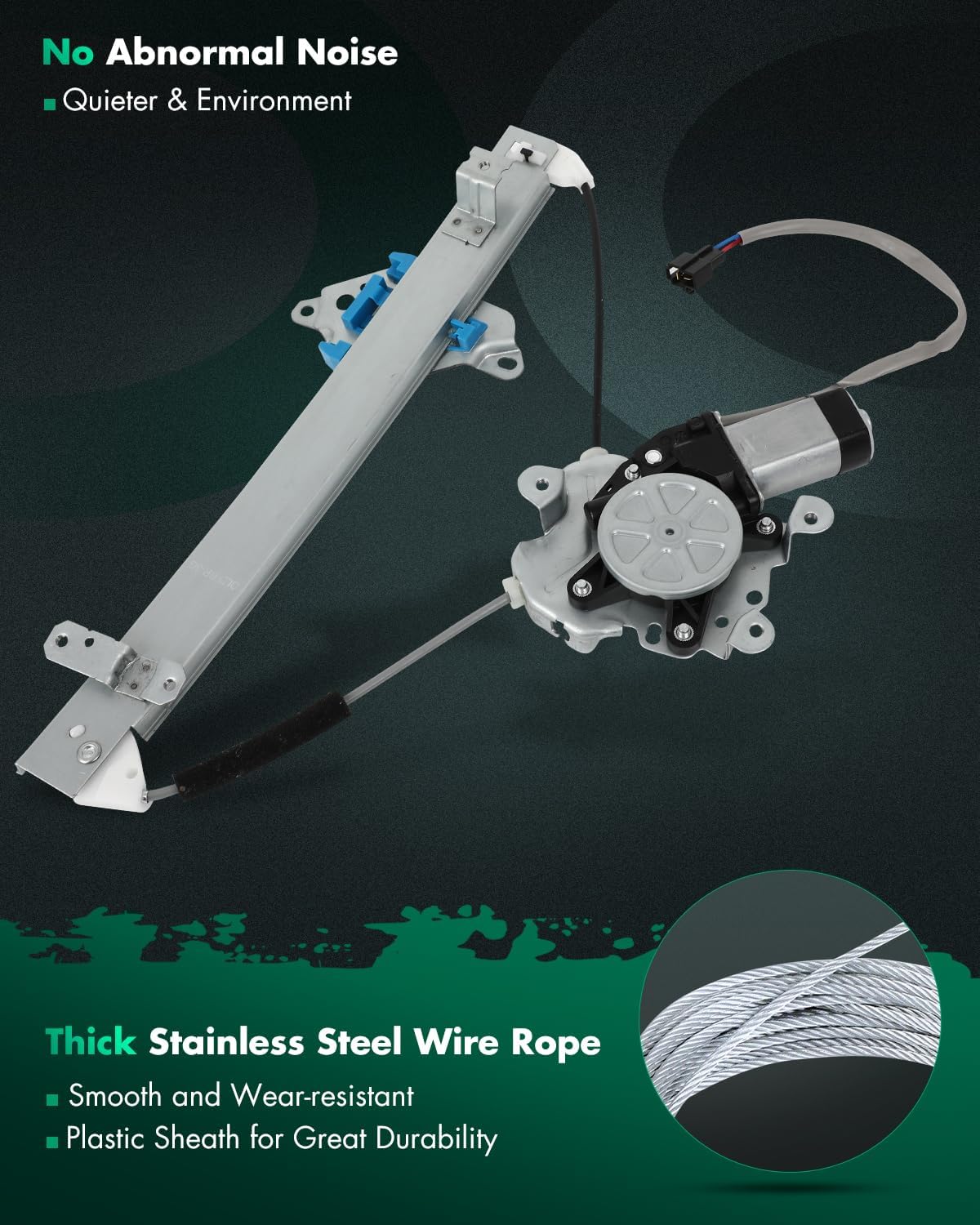 SCITOO Power Window Regulator and Motor fit for 2003 2004 2005 2006 for Mitsubishi Outlander Rear Right Side MR573880