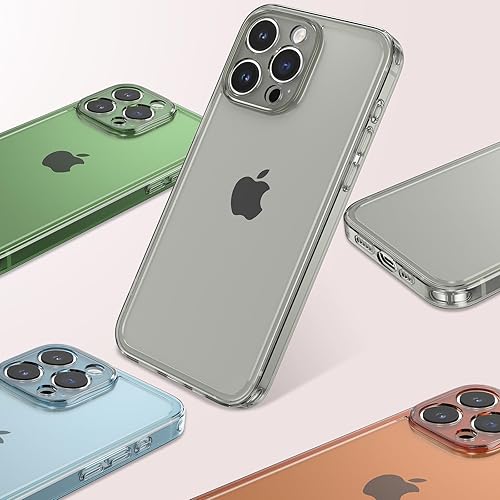 Miniatura 5 de ZTOFERA Funda para iPhone 15 Pro Max de 6.7 pulgadas, Protector de parachoques de silicona suave transparente Color retro a prueba de golpes iPhone