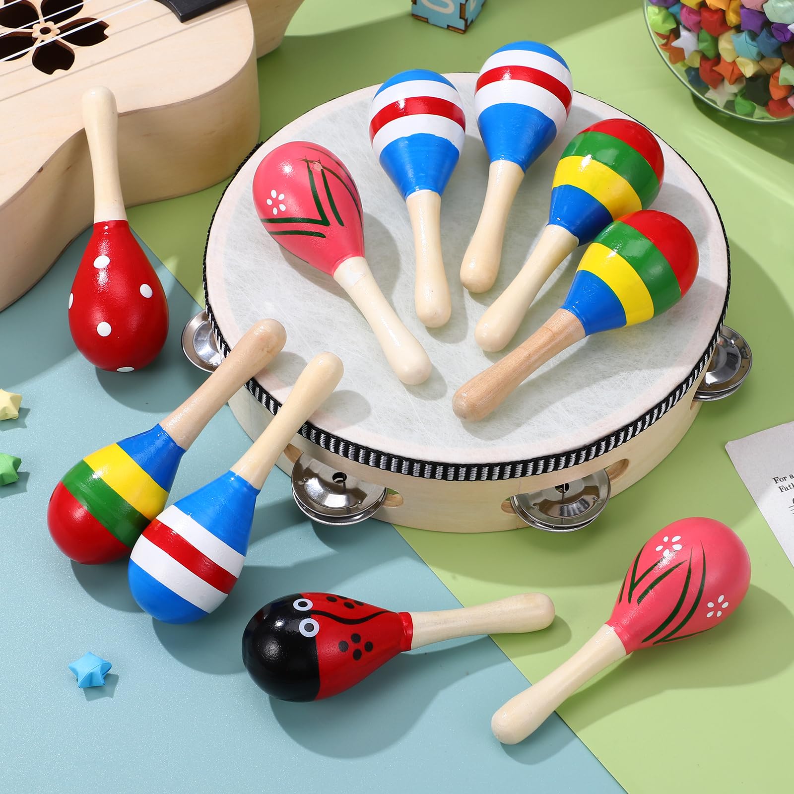 Set 12 Cavigliere Campanellini Per Bambini Belle Vous - Colorate E Musicali Per Gioco E Divertimento - Foto 3