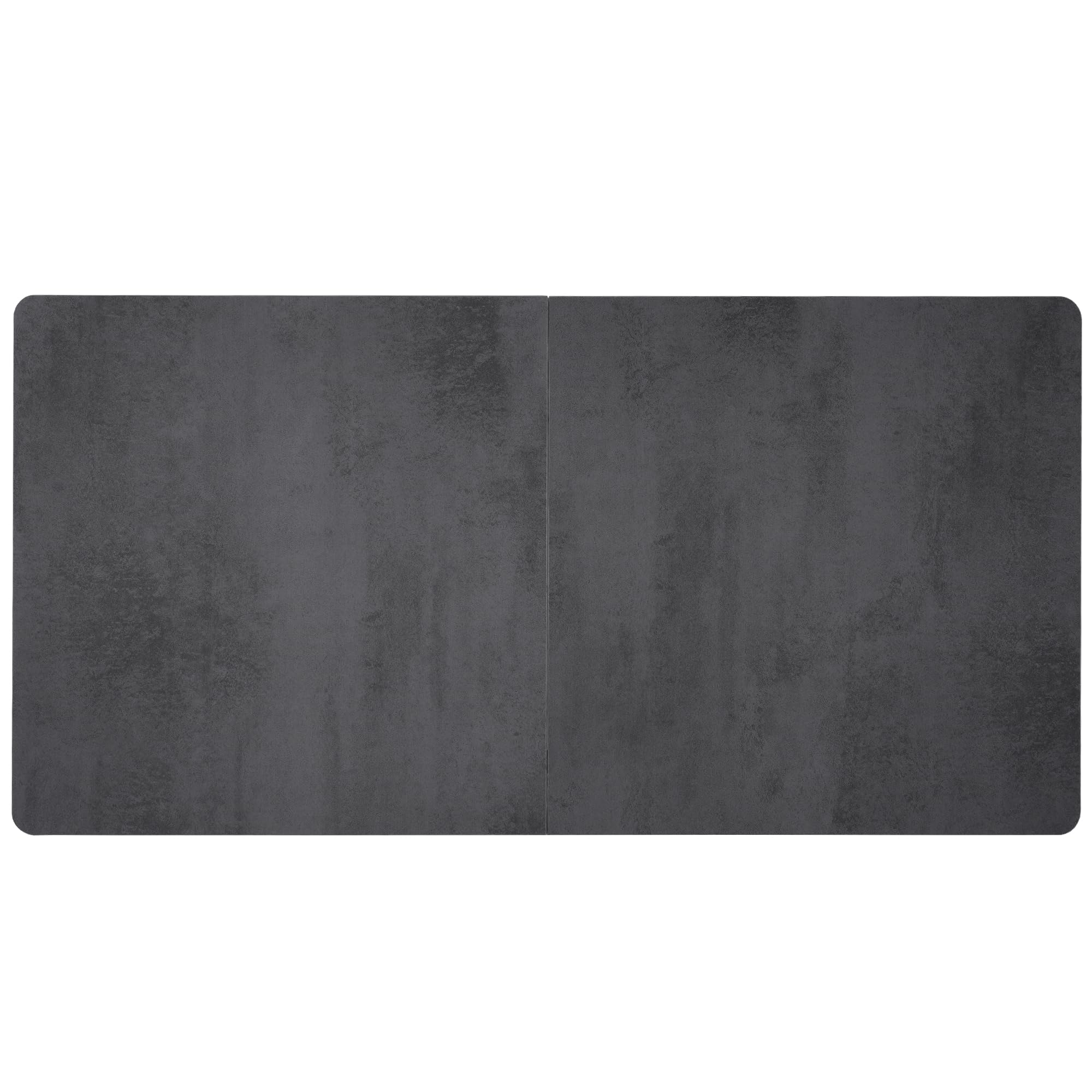 Merax Mesa de comedor de estilo industrial, mesas de comedor rectangulares, mesa de cocina moderna para sala de estar y comedor, 140 x 70 x 75 cm, color negro y gris (no ampliable)