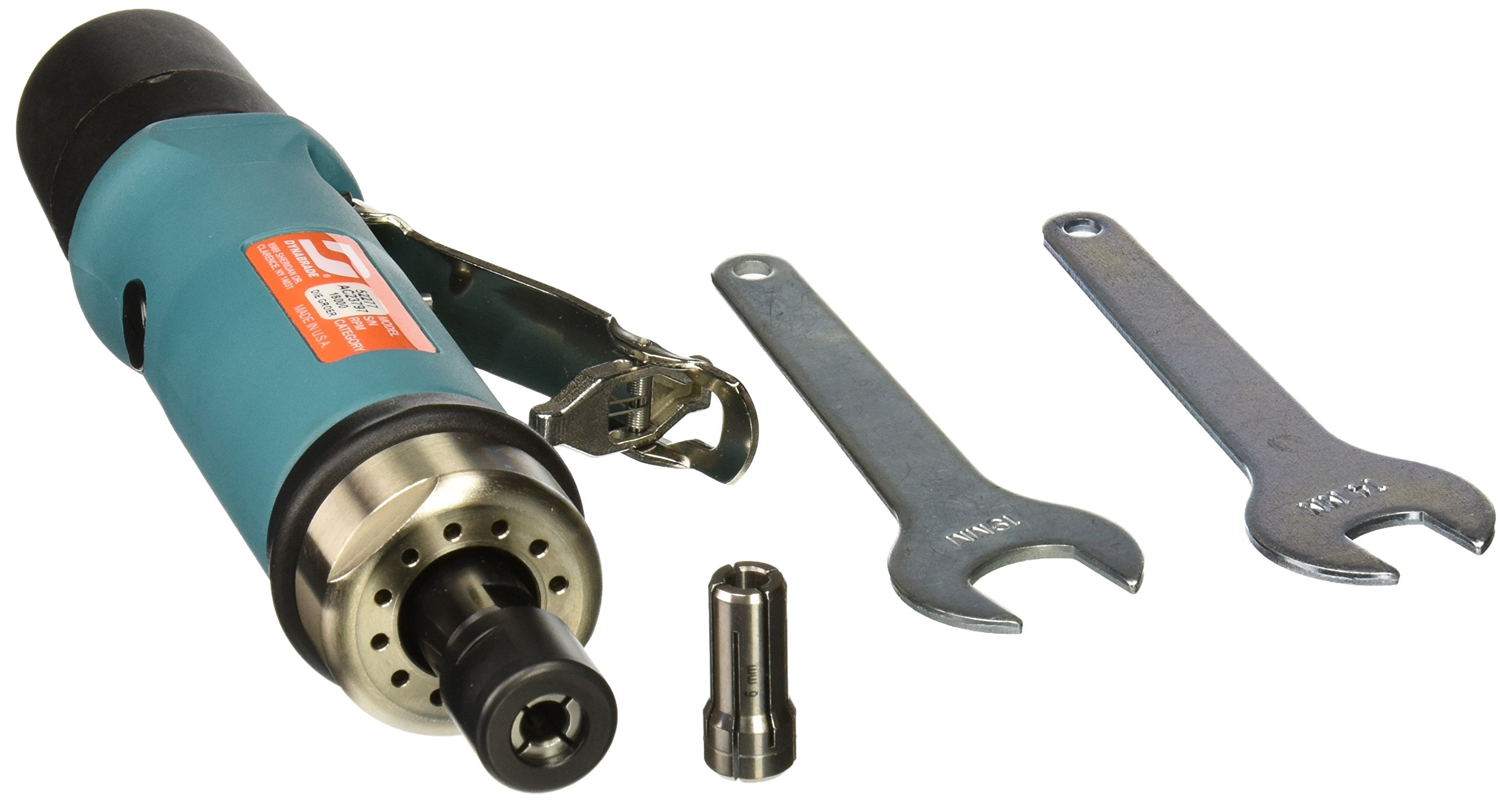 Dynabrade 7 Degree Offset Die Grinder, 1/4 In NPT Female Air Inlet, 1/4...