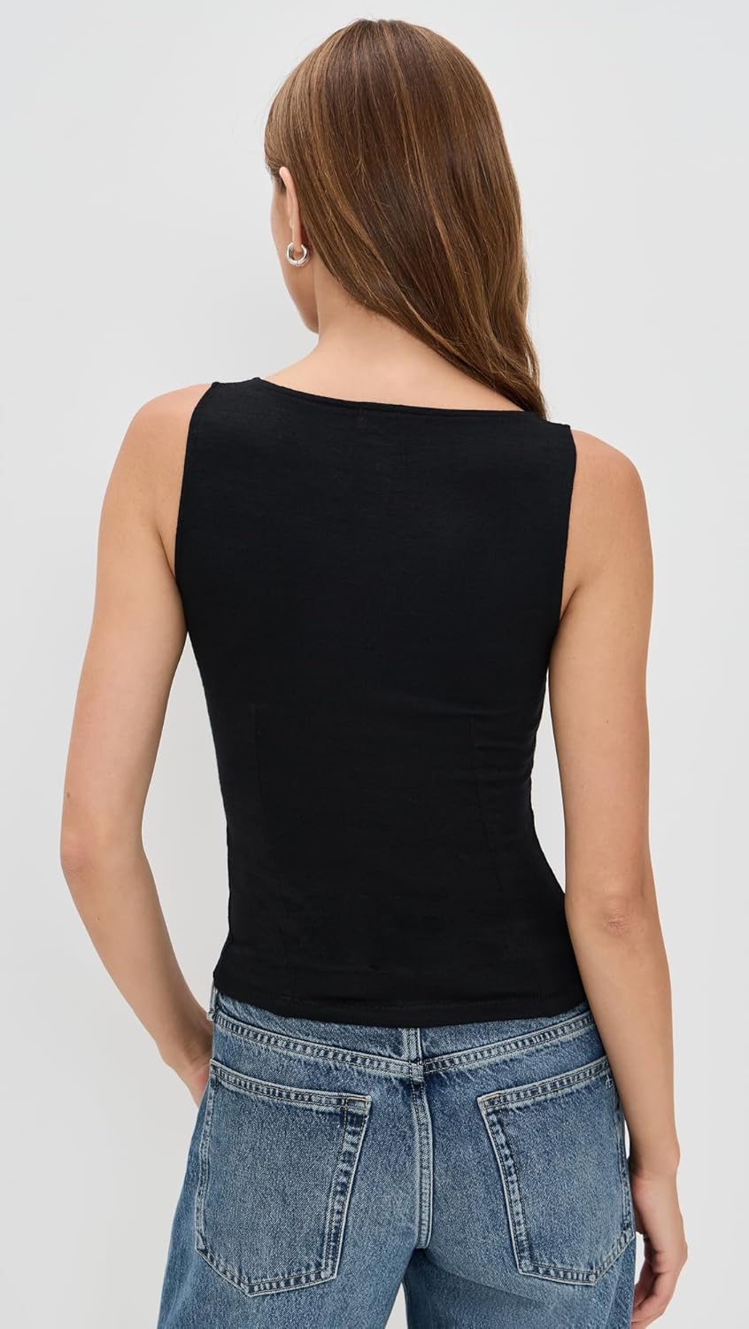 rag & bone Women's The Knit Boatneck Tank - Image 4