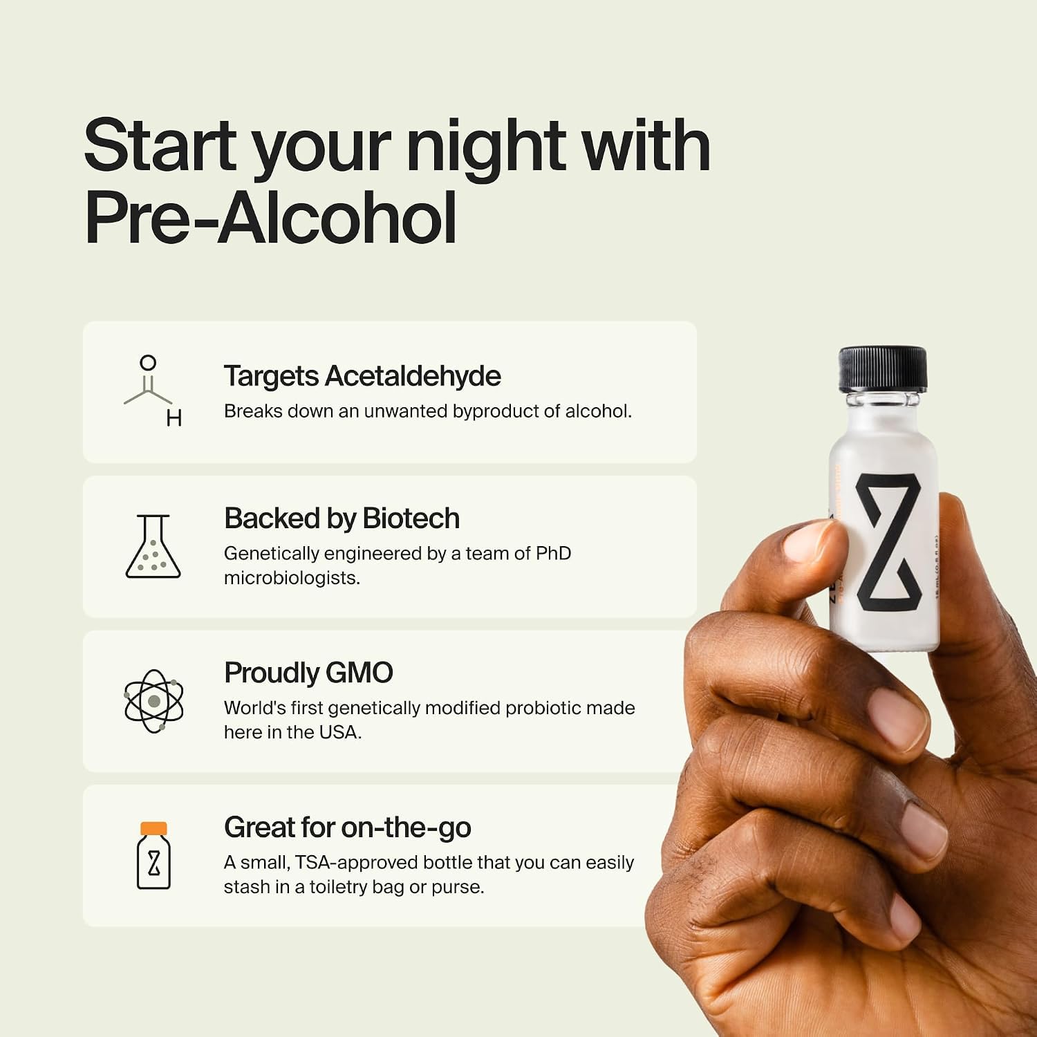 ZBiotics Pre-Alcohol Probiotic — Drink Responsibly, for an Easier Tomorrow — Amazon image 5
