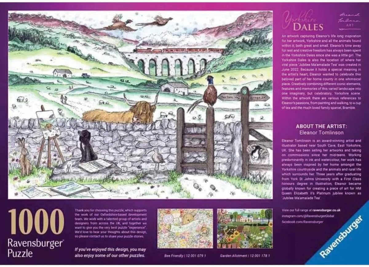 Ravensburger Yorkshire Dales 1000 Piece Jigsaw Puzzle for Adults & Kids Ages 12+