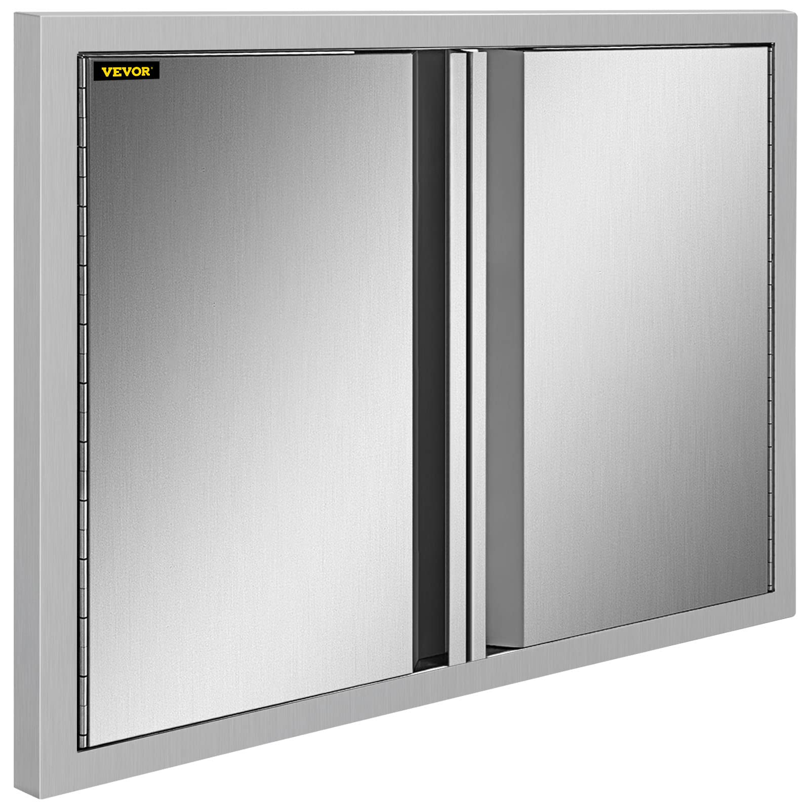 Mophorn BBQ Access Door 28 x 19 Inch, Double BBQ Door Stainless Steel
